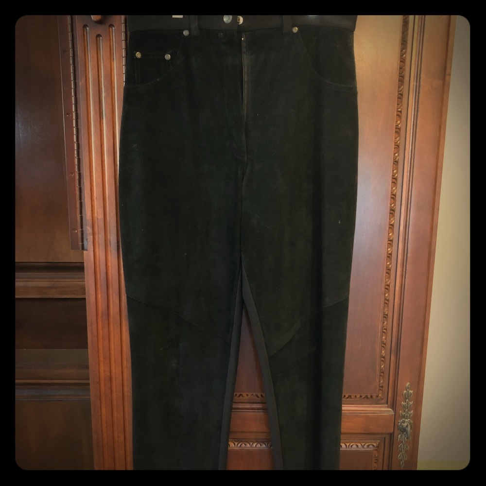 Suede stretch Pants